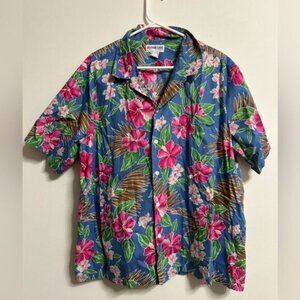 Aloha Line Hawaii Vintage Button Down Hawaiian Shirt
